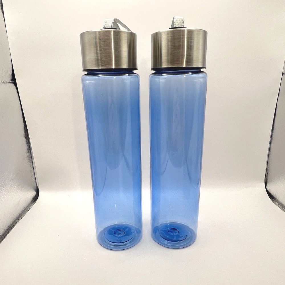 Mainstays 18oz Water Bottles Blue Essence Set of 6 NWT BPA Free Cold Drink